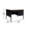 Flash Furniture 30 in D X Walnut, 47.75 in W X GC-M-BLK-173-WLN-GG - alternate 3